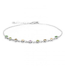 Afbeelding in Gallery-weergave laden, Karma enkelbandje vintage zilver