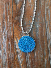 Afbeelding in Gallery-weergave laden, Kettting drusy cabochon blauw