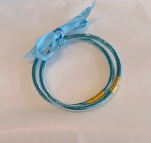 Afbeelding in Gallery-weergave laden, Armbanden pvc glitter blauw