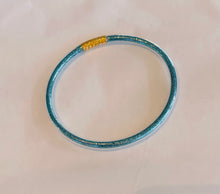 Afbeelding in Gallery-weergave laden, Armband pvc glitter blauw